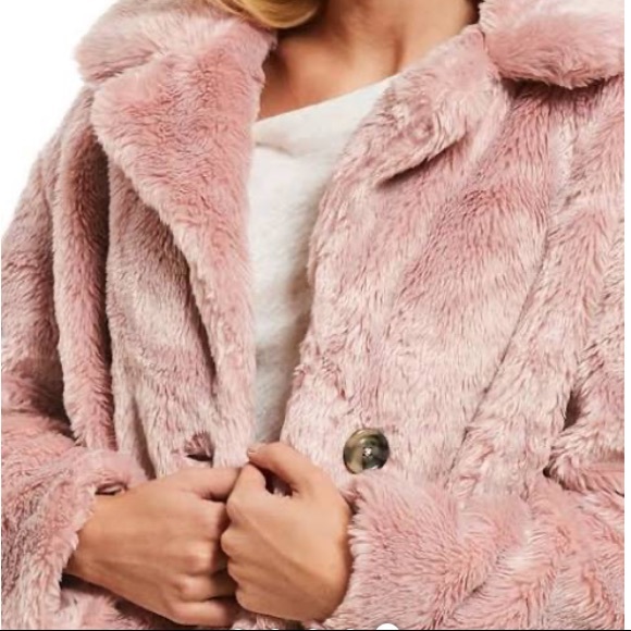 Sold Free People Mena Faux Fur Jacket - Picture 3 of 5